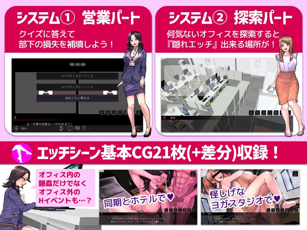 图片[2]-【日式ADV/职场NTL/PC】性骚扰模拟器 セクニケ-sexual communication- AI汉化版 [PC]-比心acgn